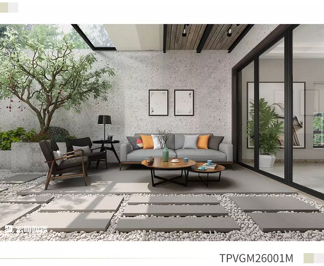 云顶集团TPVGM26001M瓷砖地砖生涯小阳台效果图