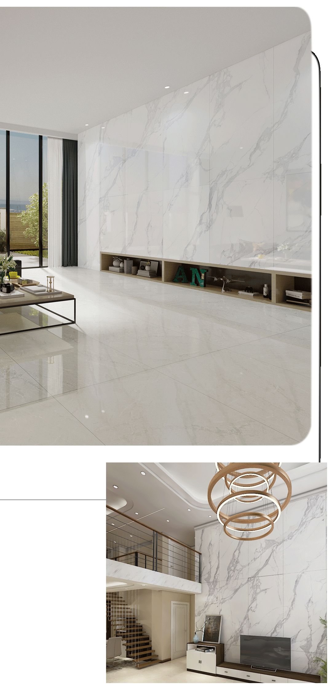 云顶集团900x1800mm陶瓷大板柏斯高灰装修效果图