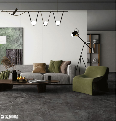 云顶集团陶瓷质感砖扶光白效果图