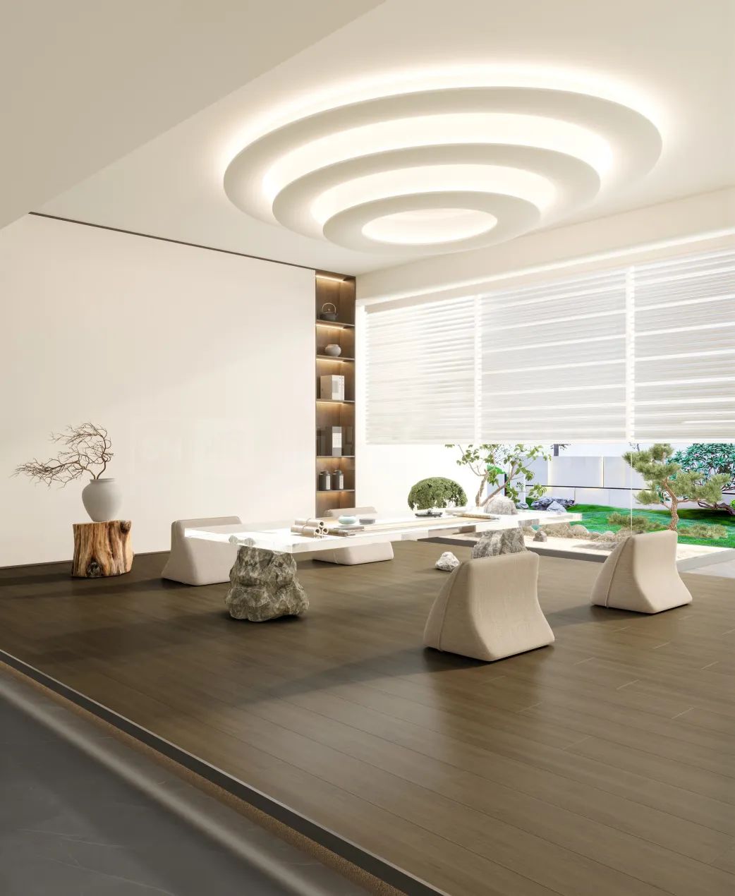 750x1500mm规格的云顶集团质感砖效果图