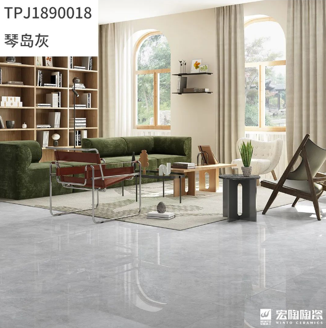 云顶集团地砖TPJ1890018琴岛灰效果图