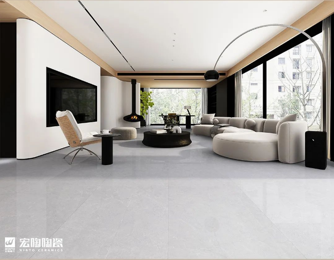 云顶集团TPGM157060安纳斯灰瓷砖地砖效果图