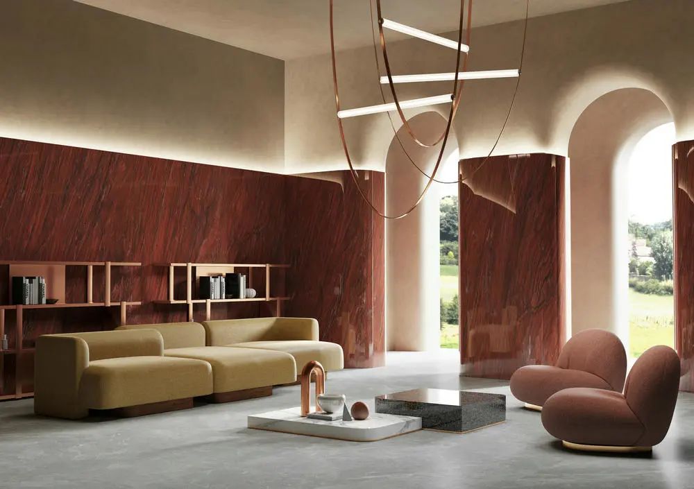 云顶集团波尔多红瓷砖装修效果图