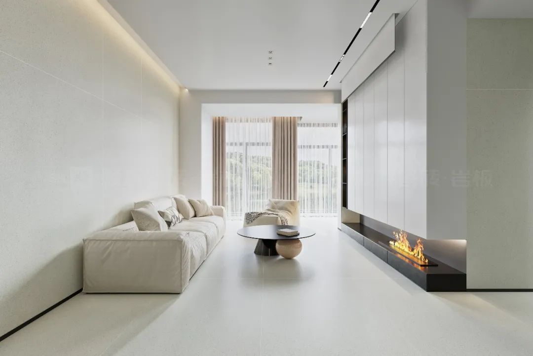 云顶集团陶瓷客厅+影戏院地砖效果图