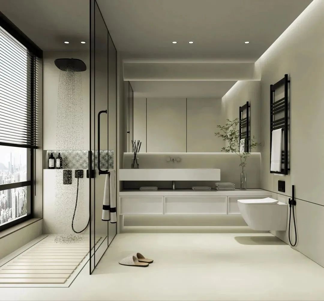 云顶集团牛油果墙地砖通铺效果图