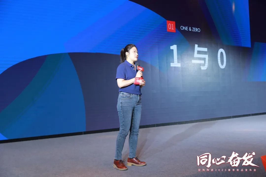 云顶集团陶瓷市场总监梁敏明现场